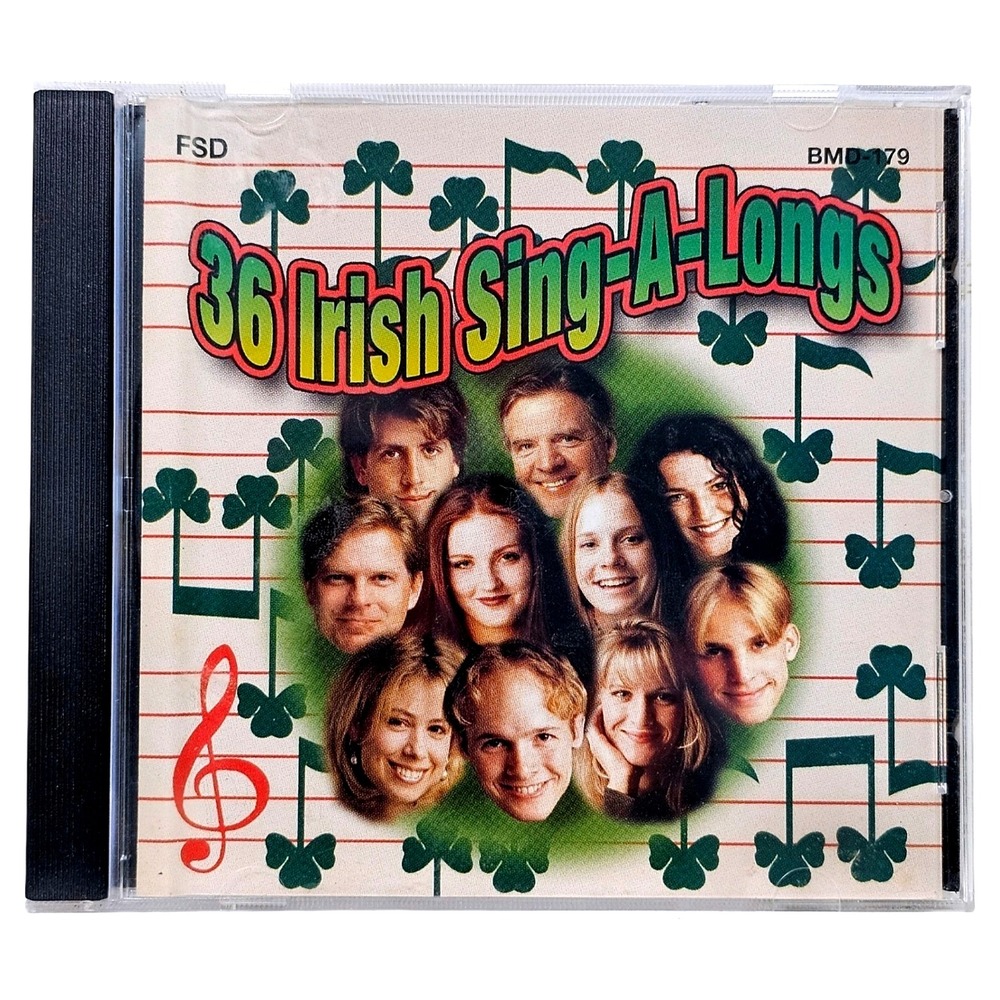 Beautiful Music Company BMD-179 36 Irish Sing-A-Longs Holiday Folk CD Album EUC‎